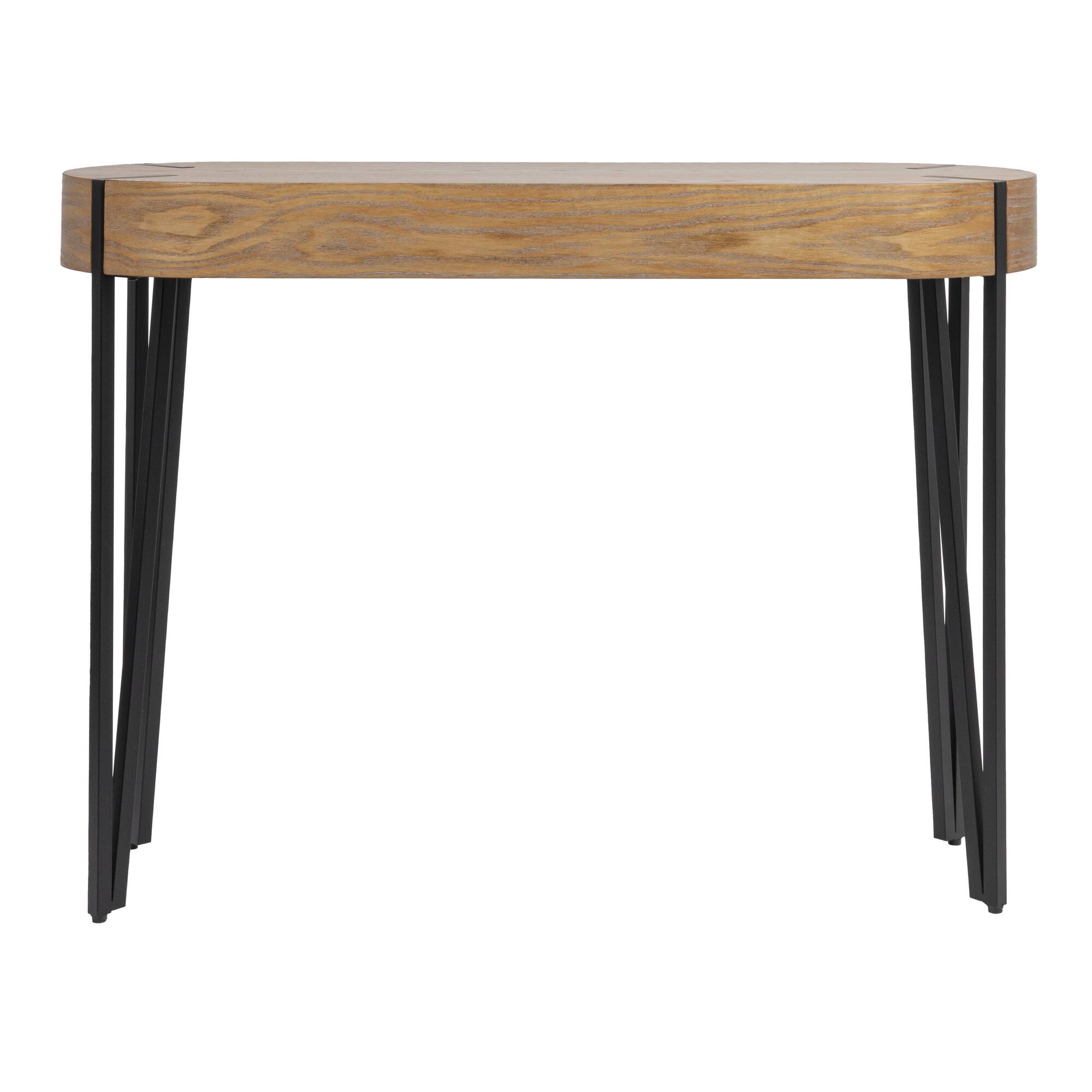 Hello Honey® 46" Astoria Wood Console Table with Metal Hairpin Legs